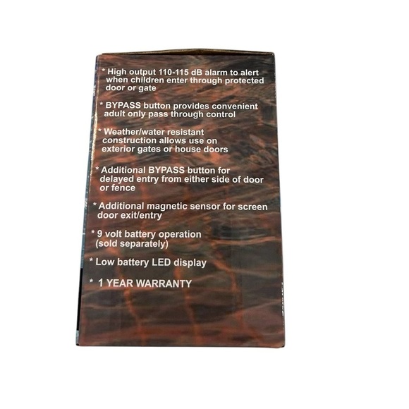 TECHKO S187D Pool Door Alarm - Safe Pool Area Entry Detector - New In Box - Picture 5 of 10